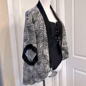 Silence + Noice Black and White Shall or Swim Coverup